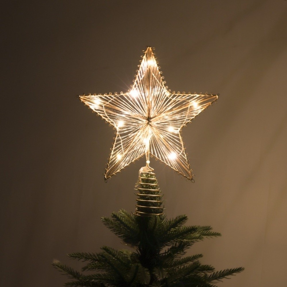 Star Tree Topper - 3D Simli Yıldız Noel Ağacı Tepesi