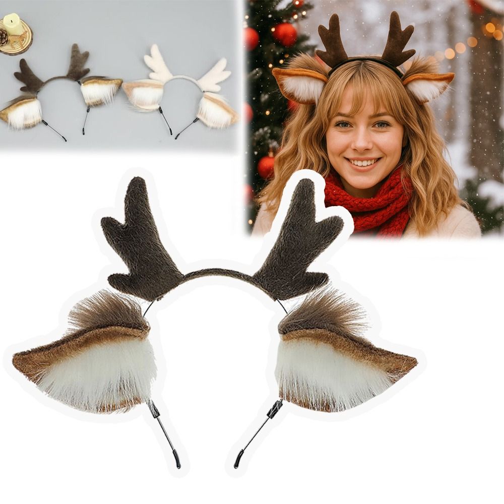 Reindeer Antlers Headband - Unisex Geyik Kulakları Ren Geyiği Boynuzu