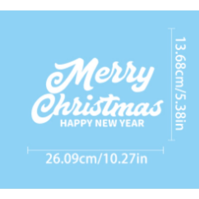 Snowflake Window Decal - Kardan adam kar tanesi geyik noel