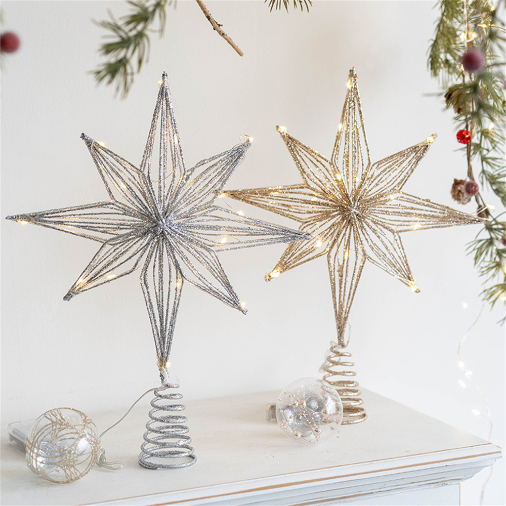 Star Tree Topper - Noel Ağacı Toppers Yıldız LED Dize