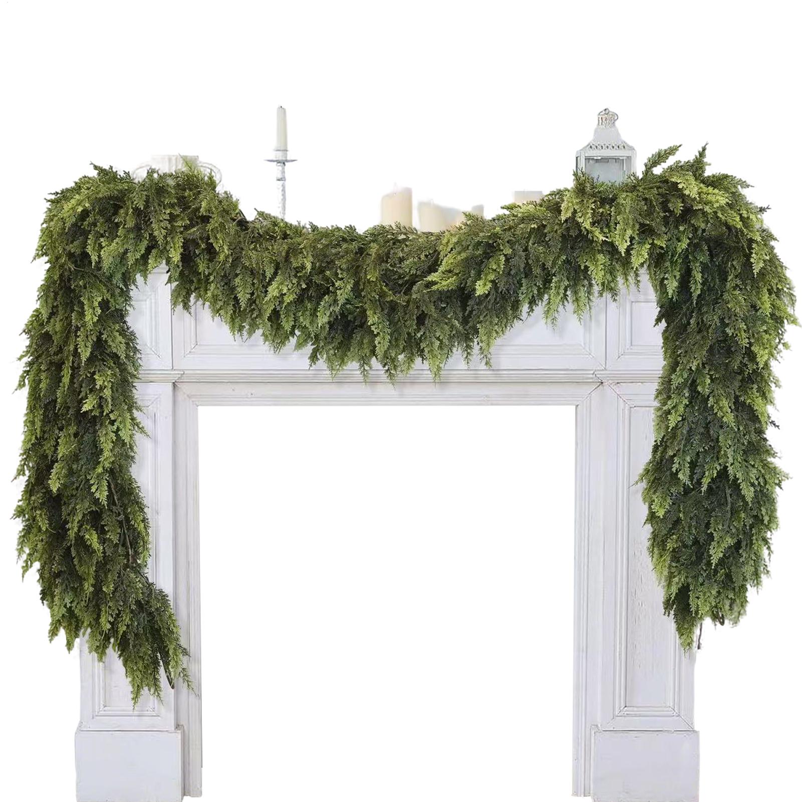 Christmas Wreath Fake - Noel Çelenkleri Yapay Yeşil Çam Süslemesi
