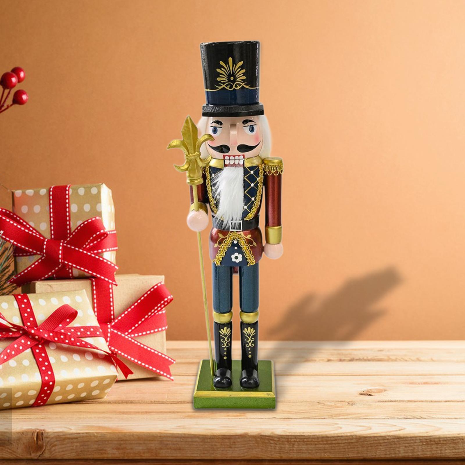 Nutcracker Figurine - Ahşap Fındıkkıran Figürü Heykelcik Noel Masası