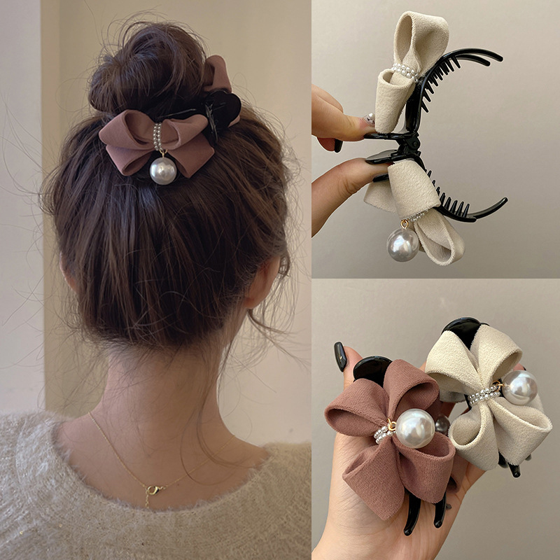 Ribbon Bow Gift - 1 adet güzel yeni inci papyon