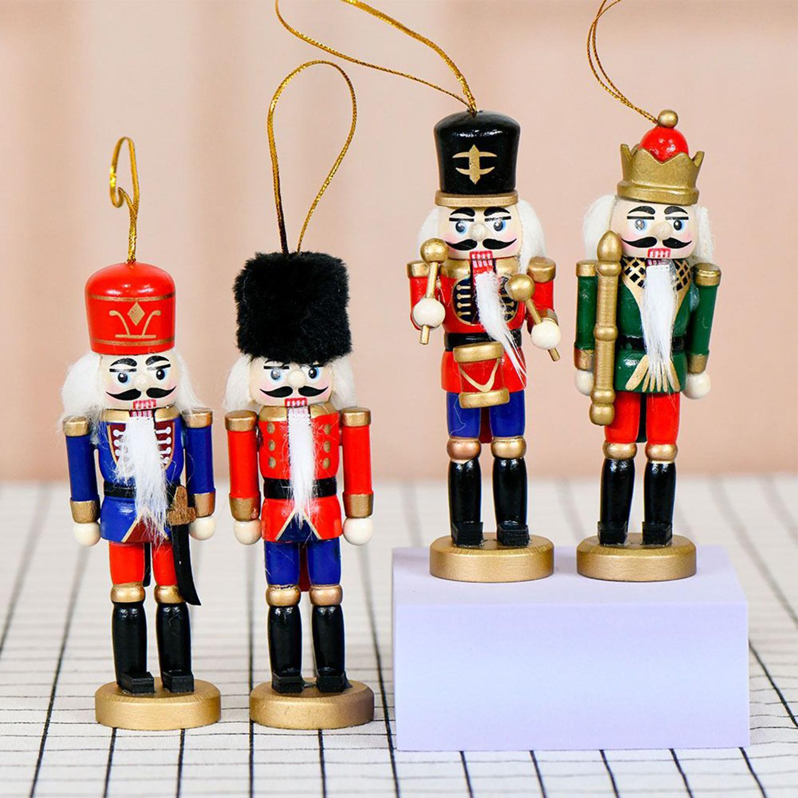 Nutcracker Figurine - Fındıkkıran Noel Süsleri Ahşap Fındıkkıran Askeri