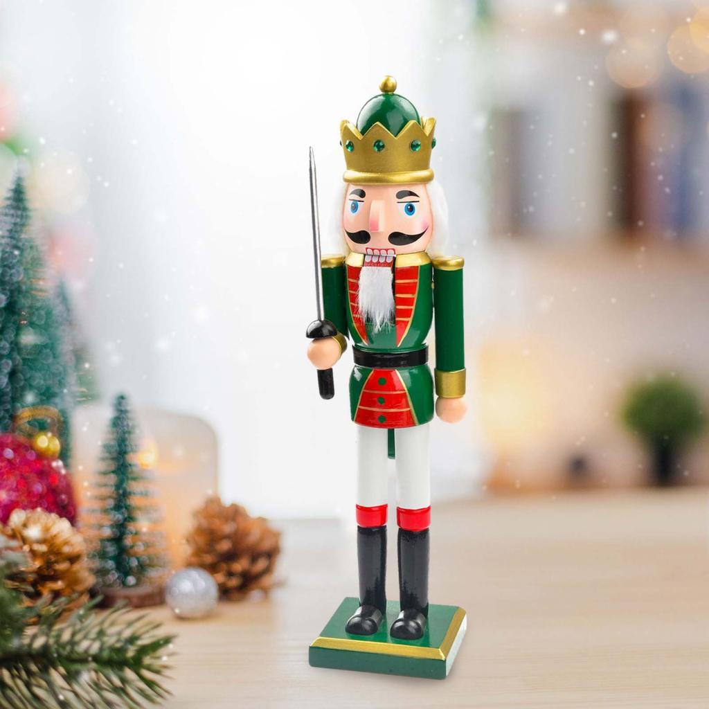 Nutcracker Figurine - 25 cm Ahşap Noel Fındıkkıran Figürü