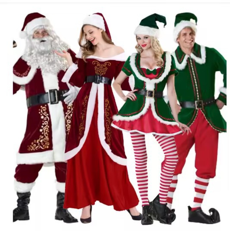 Elf Costume Christmas - Noel Baba Kostümü Kadın Erkek Noel