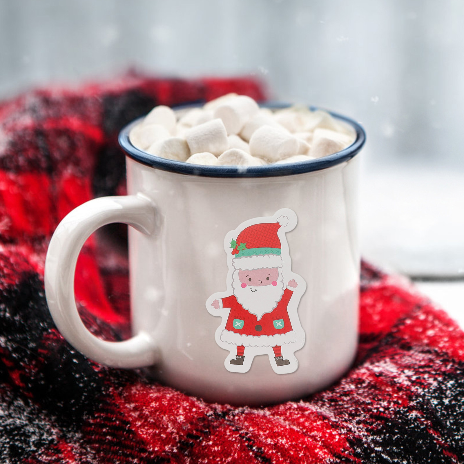 Snowflake Window Decal - 40 Adet Kendinden Yapışkanlı Noel Çıkartması