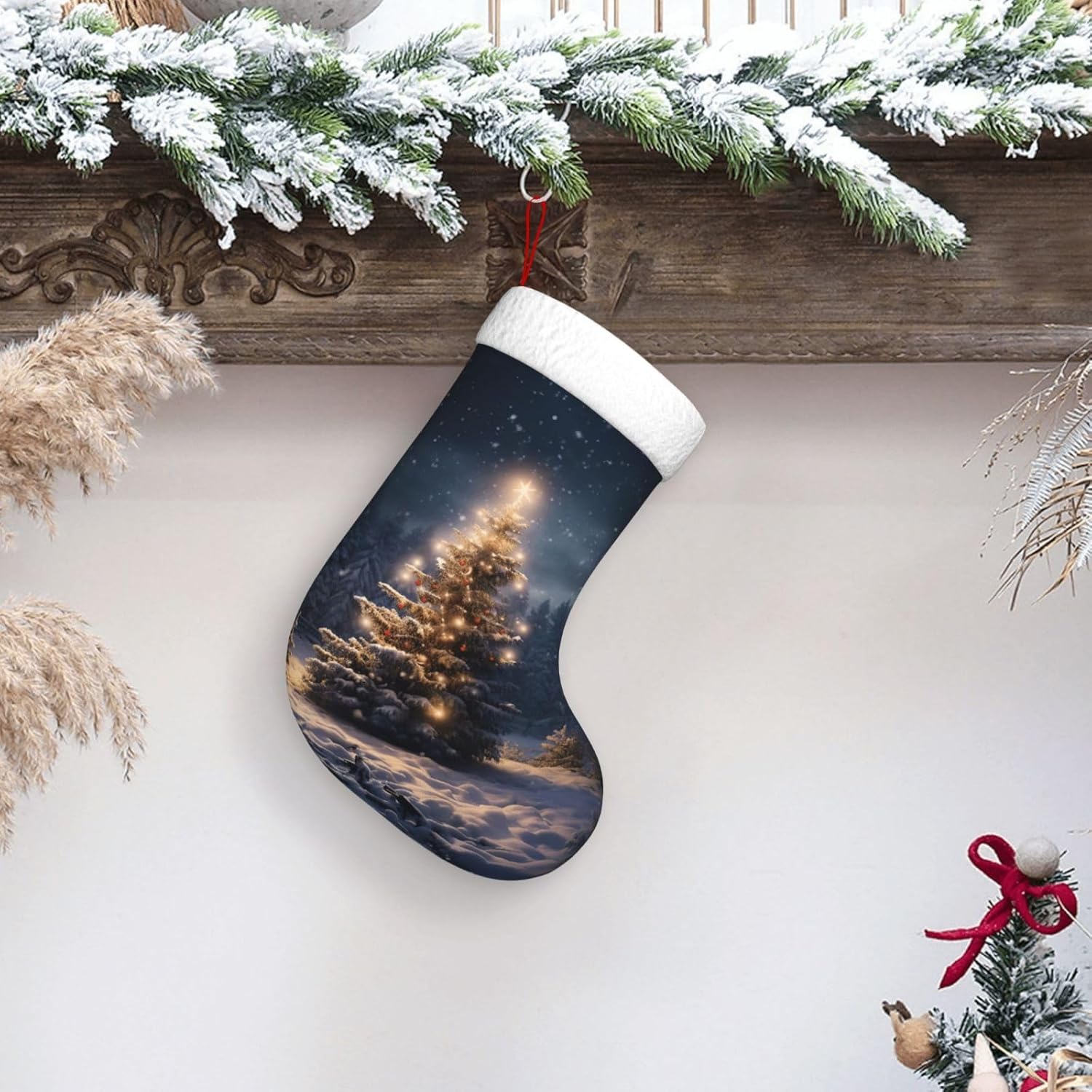 Christmas Stocking Hanging - Noel Ağacı Kar Hediyesi Çorapları 1