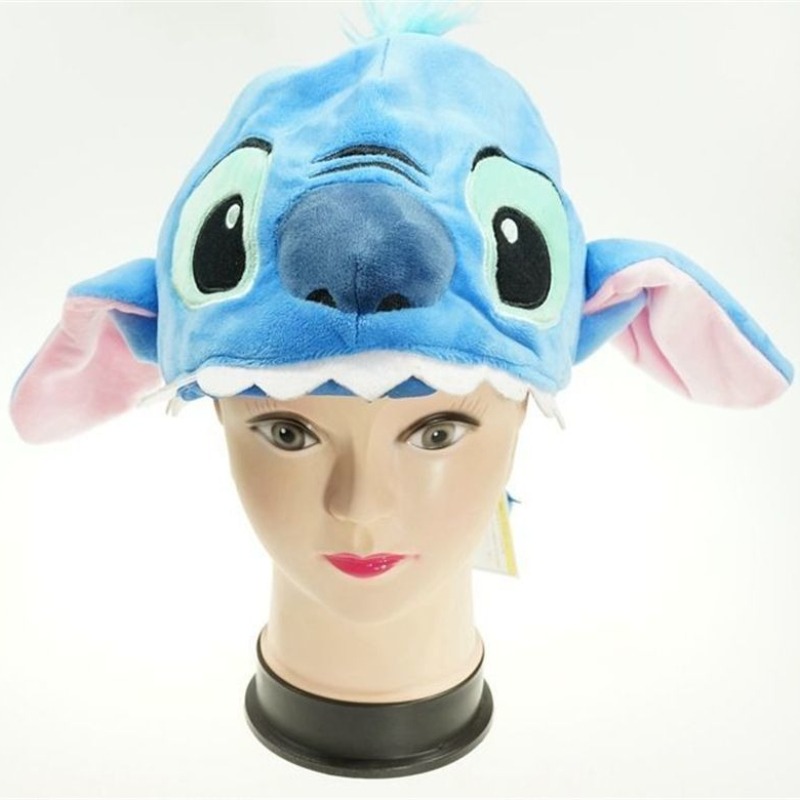 Santa Hat Plush - Karikatür Anime Stitch Peluş Şapka Winnie