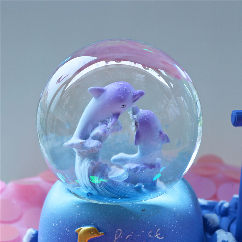 Snow Globe Musical - Yunuslu Kum Saati Kristal Küre Müzik