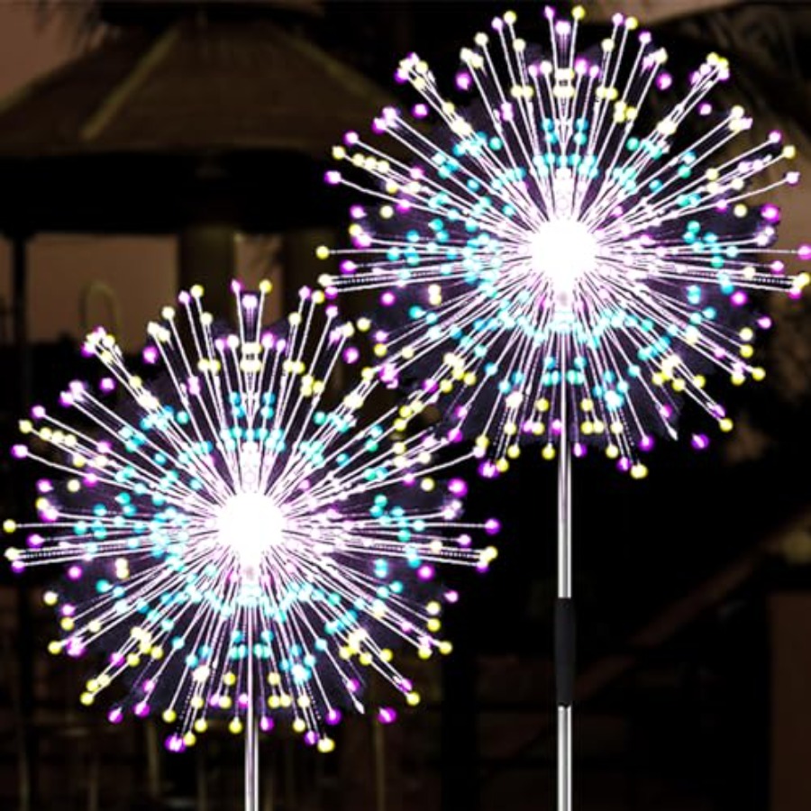 Christmas Lights Outdoor - Güneş Enerjili Havai Fişek Işıkları, Aydınlatma