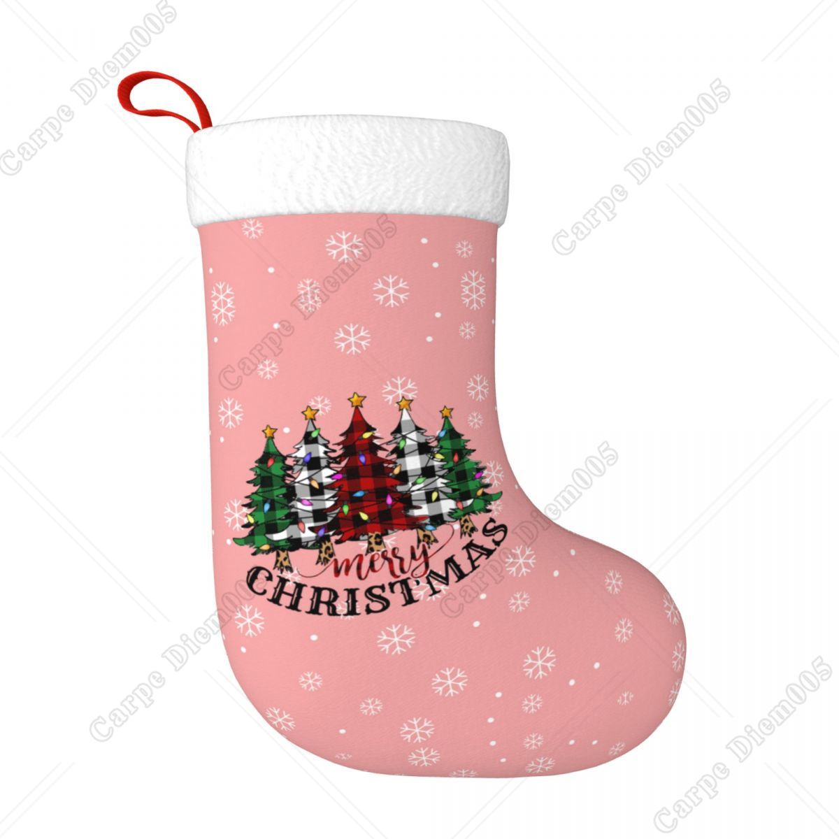 Pembe Kar Taneleri Noel Ağaçla - Christmas Stocking Hanging incelemesi ve fiyatı