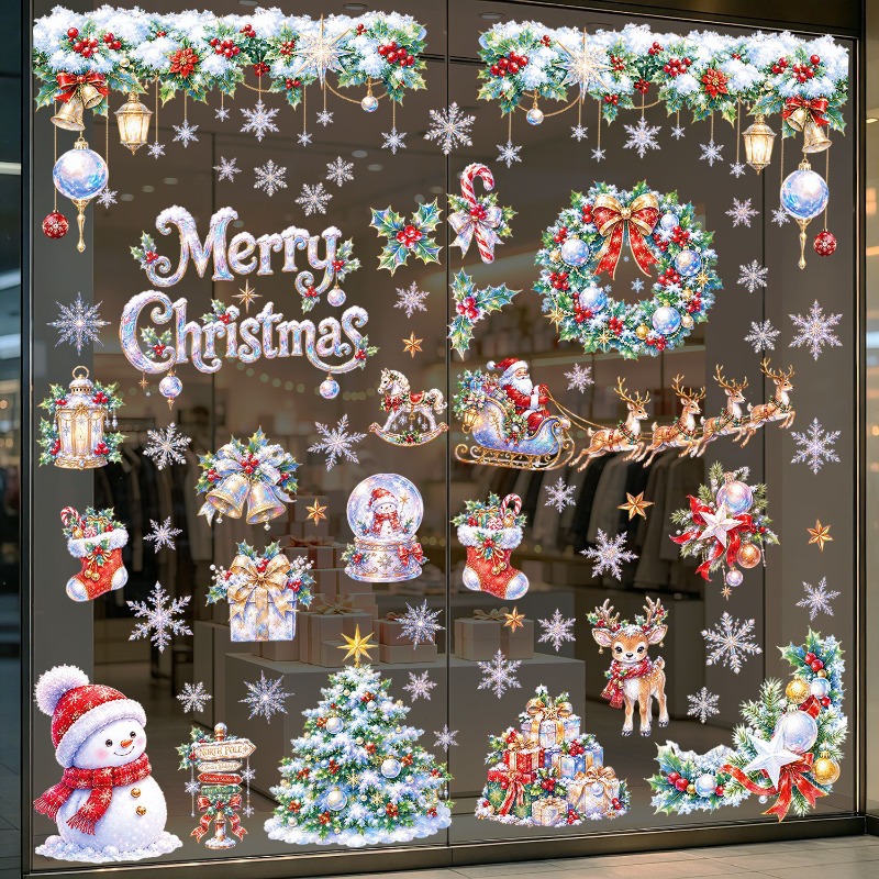 9 Adet Noel Statik Pencere Çık - Snowflake Window Decal incelemesi ve fiyatı