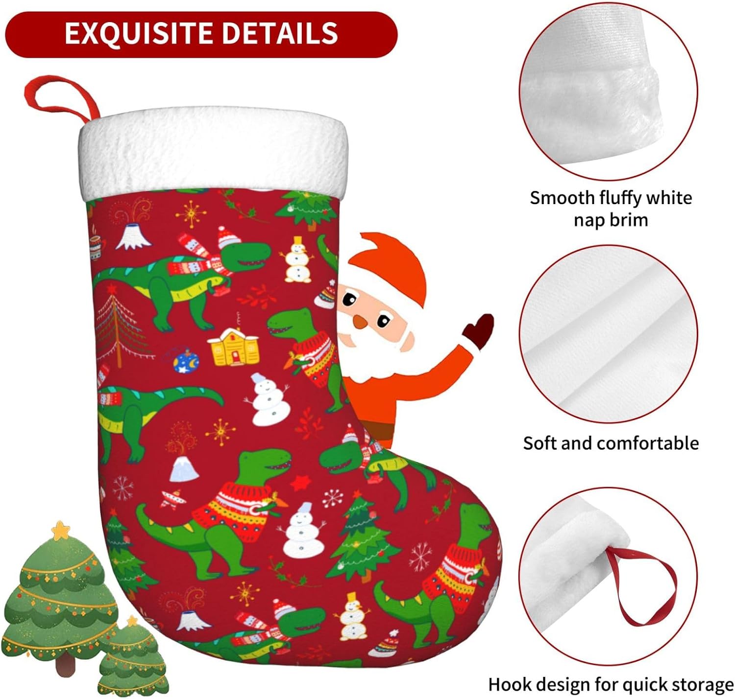 Sevimli Noel Dinozor Noel Çora - Christmas Stocking Hanging incelemesi ve fiyatı