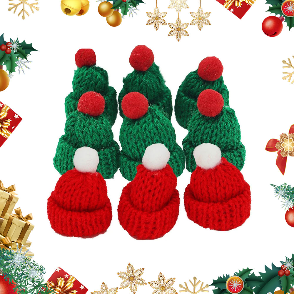 10 adet 3.5x5 cm Mini Noel Örm - Santa Hat Plush incelemesi ve fiyatı