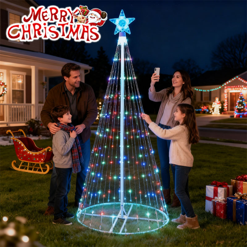 Güneş Enerjili LED Şelale Işık - Star Tree Topper incelemesi ve fiyatı