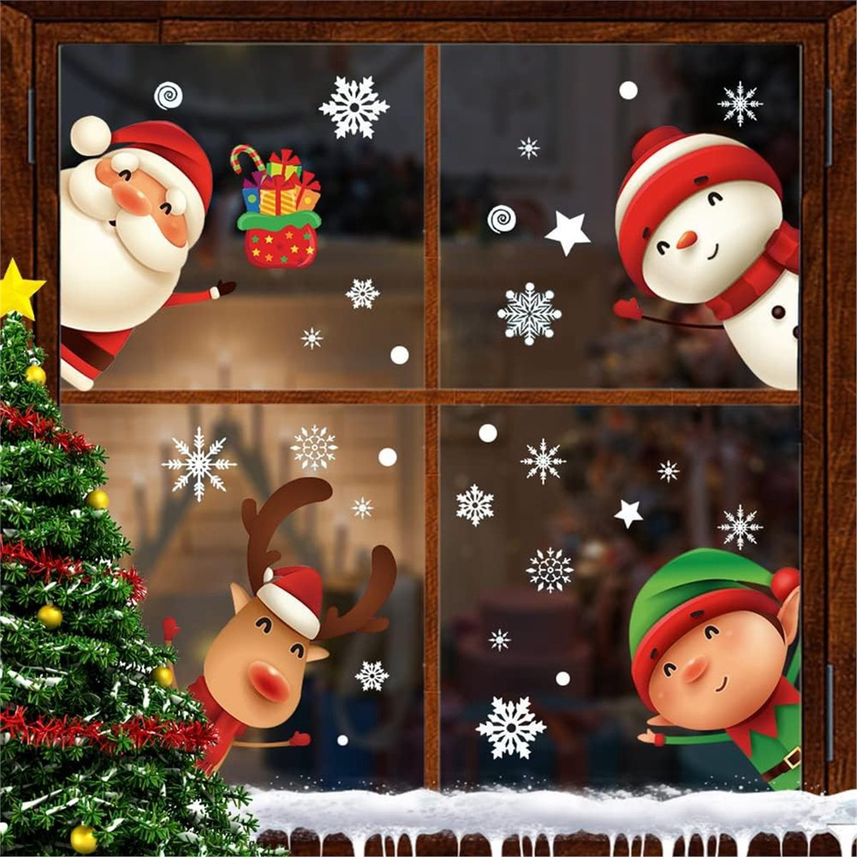 Yeni gelen 80 adet Noel Kar Ta - Snowflake Window Decal incelemesi ve fiyatı