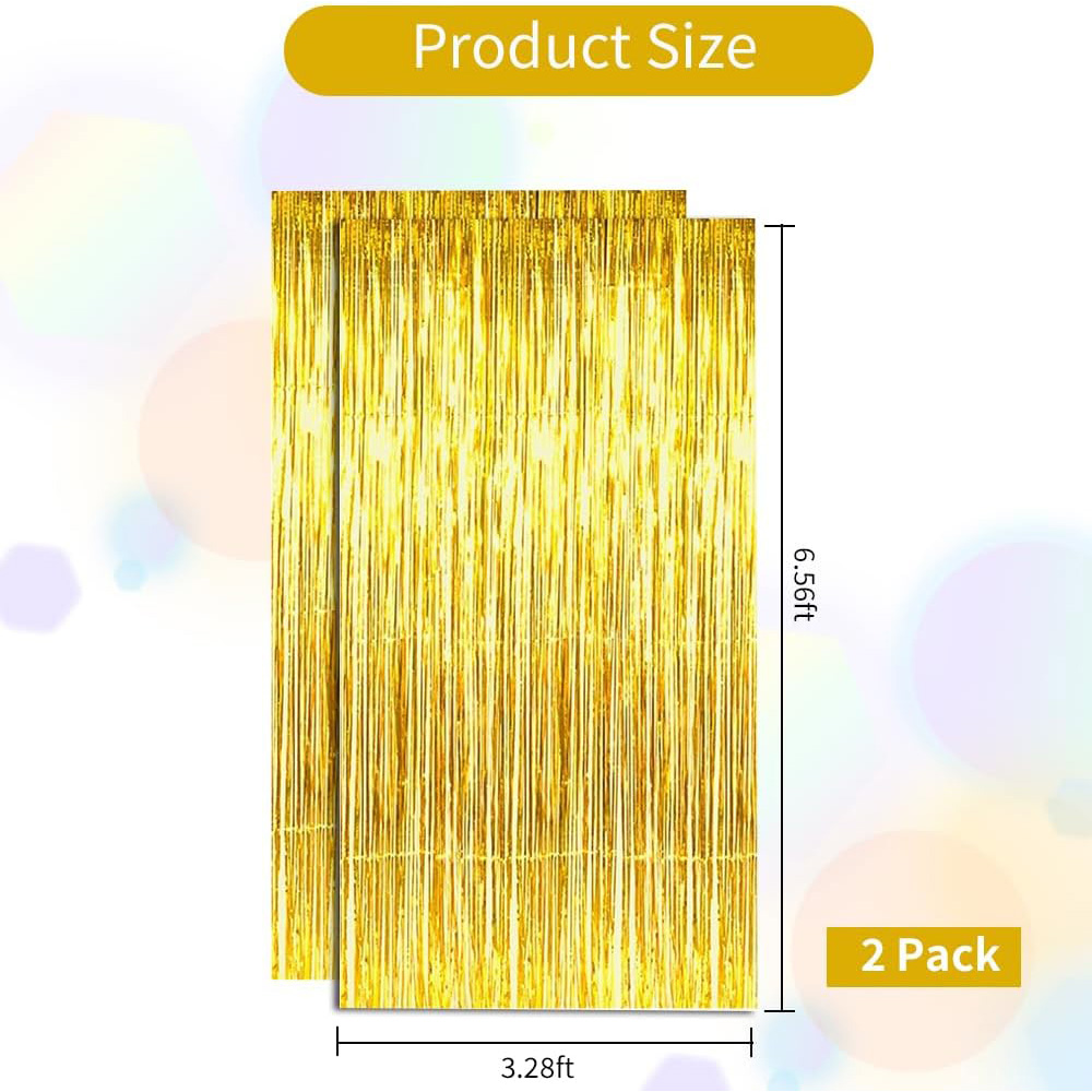 2'li Paket Altın Metalik Folyo - Tinsel Garland Decoration incelemesi ve fiyatı