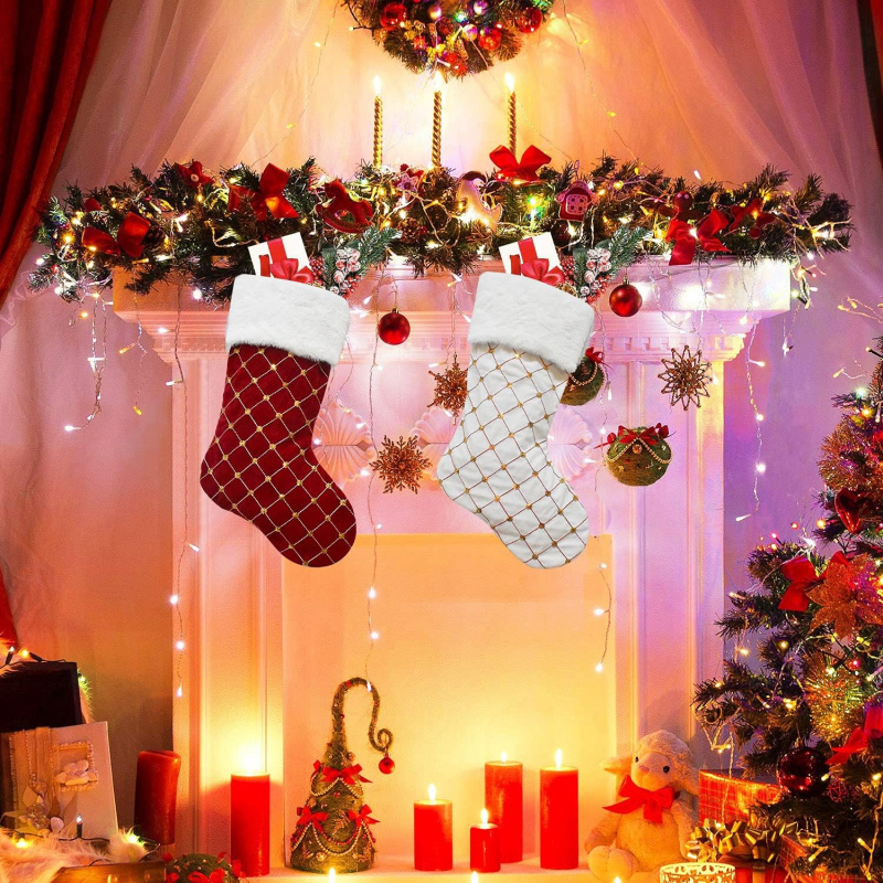 Noel Çorabı Yumuşak Suni Kürk  - Christmas Stocking Hanging incelemesi ve fiyatı