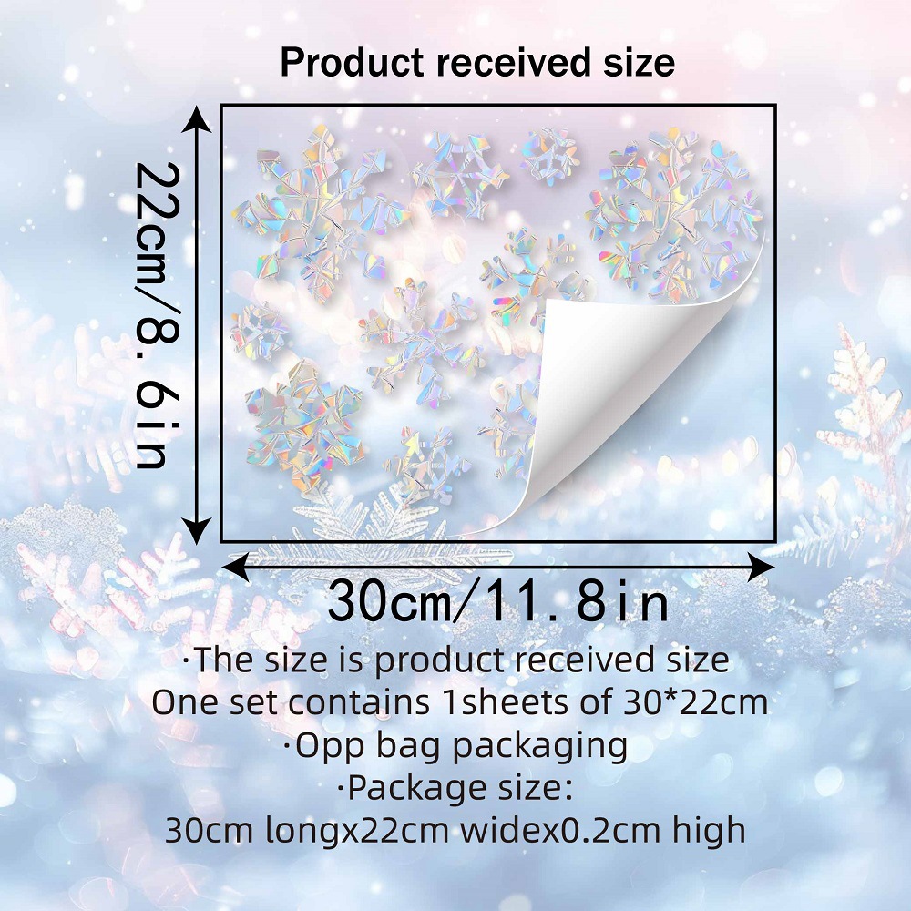 Kar Tanesi Elektrostatik Renkl - Snowflake Window Decal incelemesi ve fiyatı