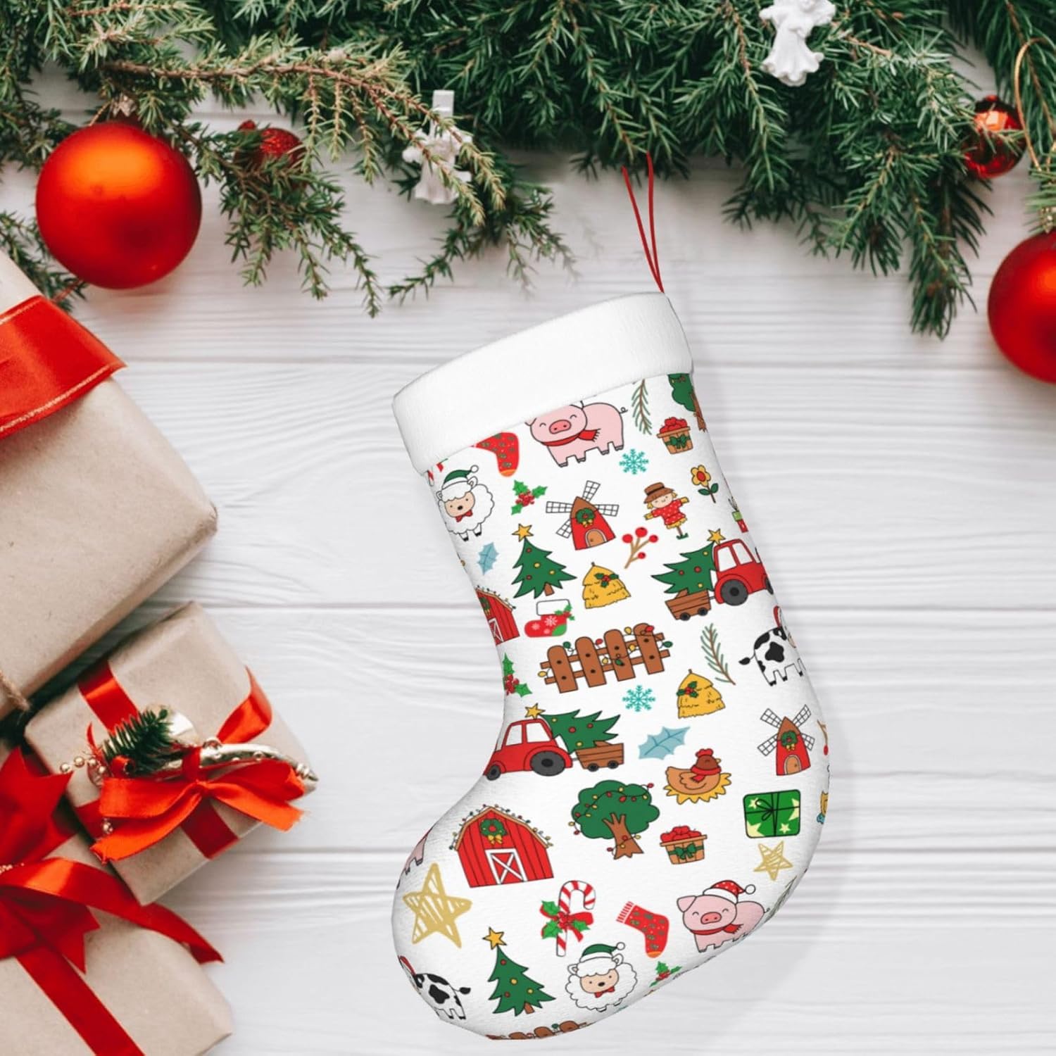 Çiftlik Hayvanları Noel Çorabı - Christmas Stocking Hanging incelemesi ve fiyatı