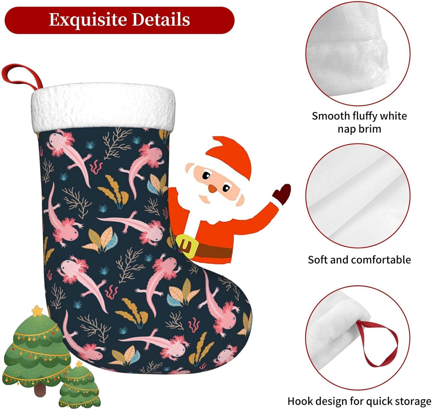 Sevimli Axolotl Noel Çorapları - Christmas Stocking Hanging incelemesi ve fiyatı