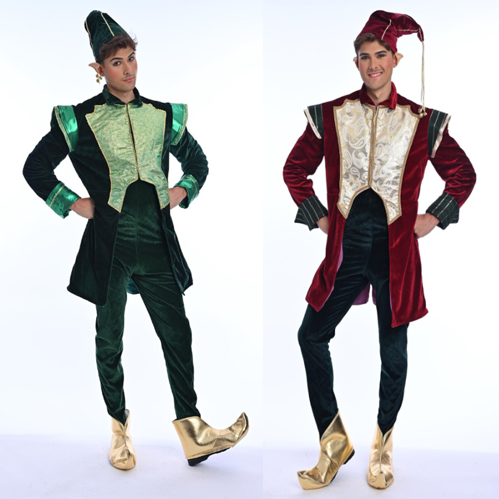 Lüks Kadife Noel Baba Noel Elf - Elf Costume Christmas incelemesi ve fiyatı