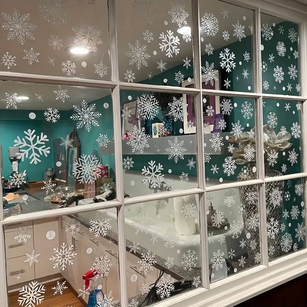 137 Adet Kış Kar Tanesi Statik - Snowflake Window Decal incelemesi ve fiyatı