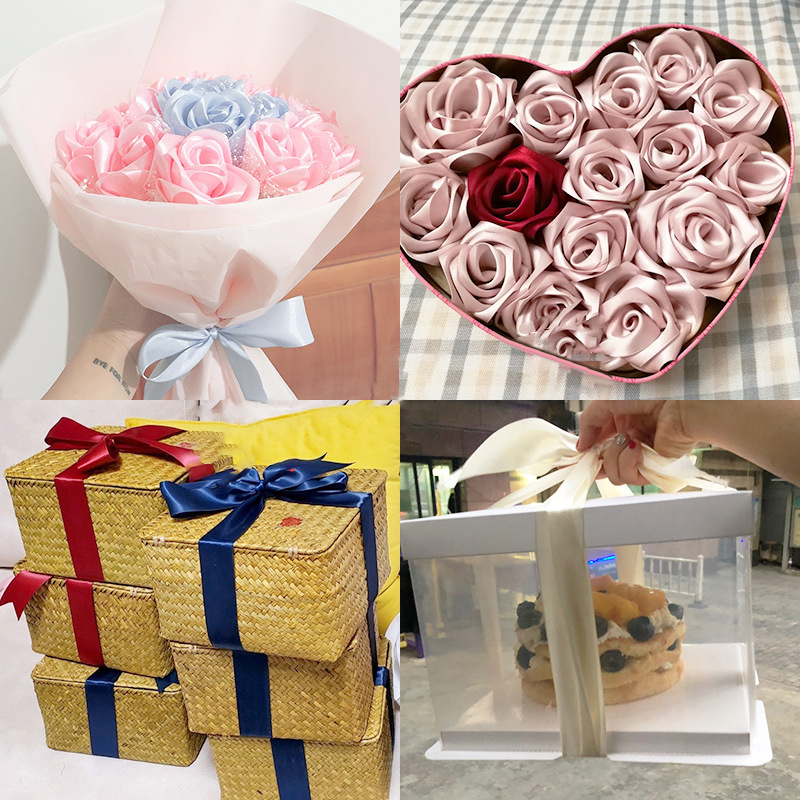 1 rulo saten kurdele 4cm 25Yar - Ribbon Bow Gift incelemesi ve fiyatı
