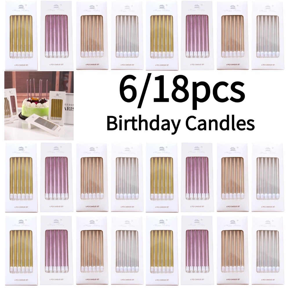 6/18 adet Metal Altın Gümüş Do - Holiday Candle Set incelemesi ve fiyatı