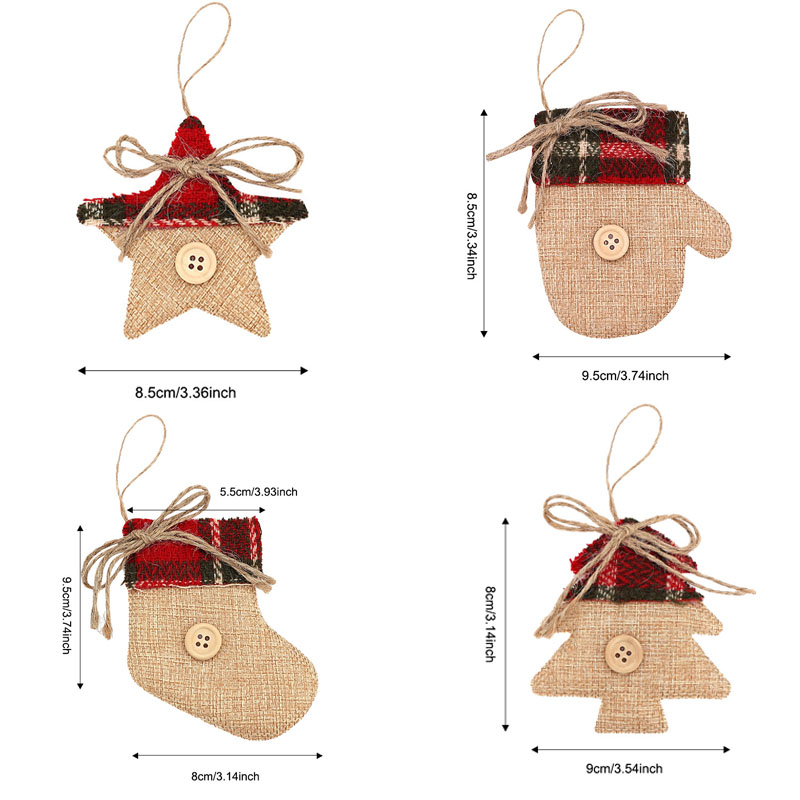 4 Adet Noel Ağacı Süsleme Asıl - Christmas Stocking Hanging incelemesi ve fiyatı