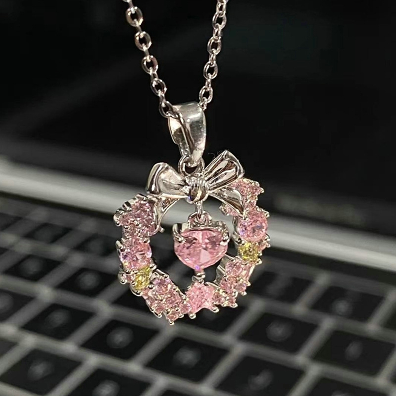 Yeni Y2K kızlar pembe zirkon y - Ribbon Bow Gift incelemesi ve fiyatı