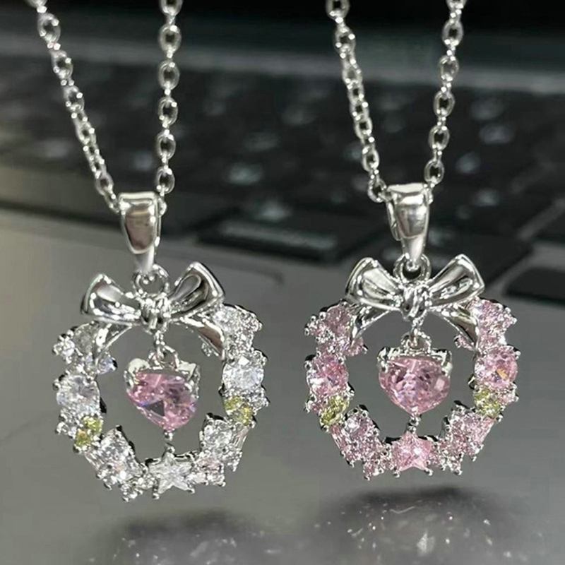 Yeni Y2K kızlar pembe zirkon y - Ribbon Bow Gift incelemesi ve fiyatı