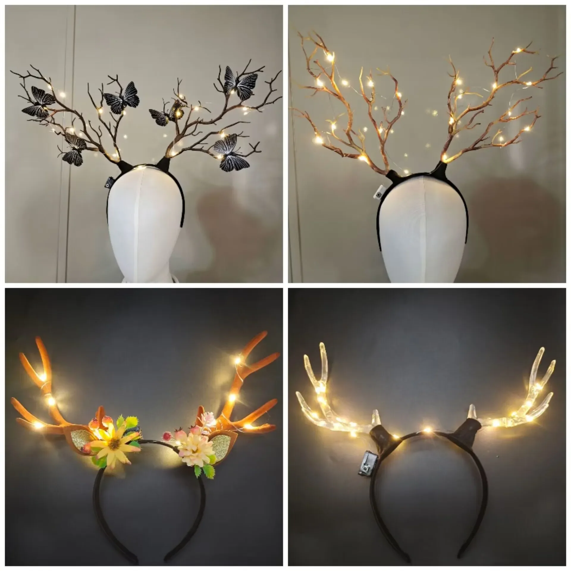 Kadın kızlar Light Up parlayan - Reindeer Antlers Headband incelemesi ve fiyatı