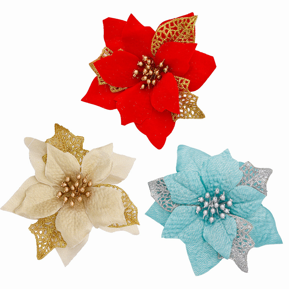10 adet Glitter yapay çiçek sa - Christmas Wreath Fake incelemesi ve fiyatı