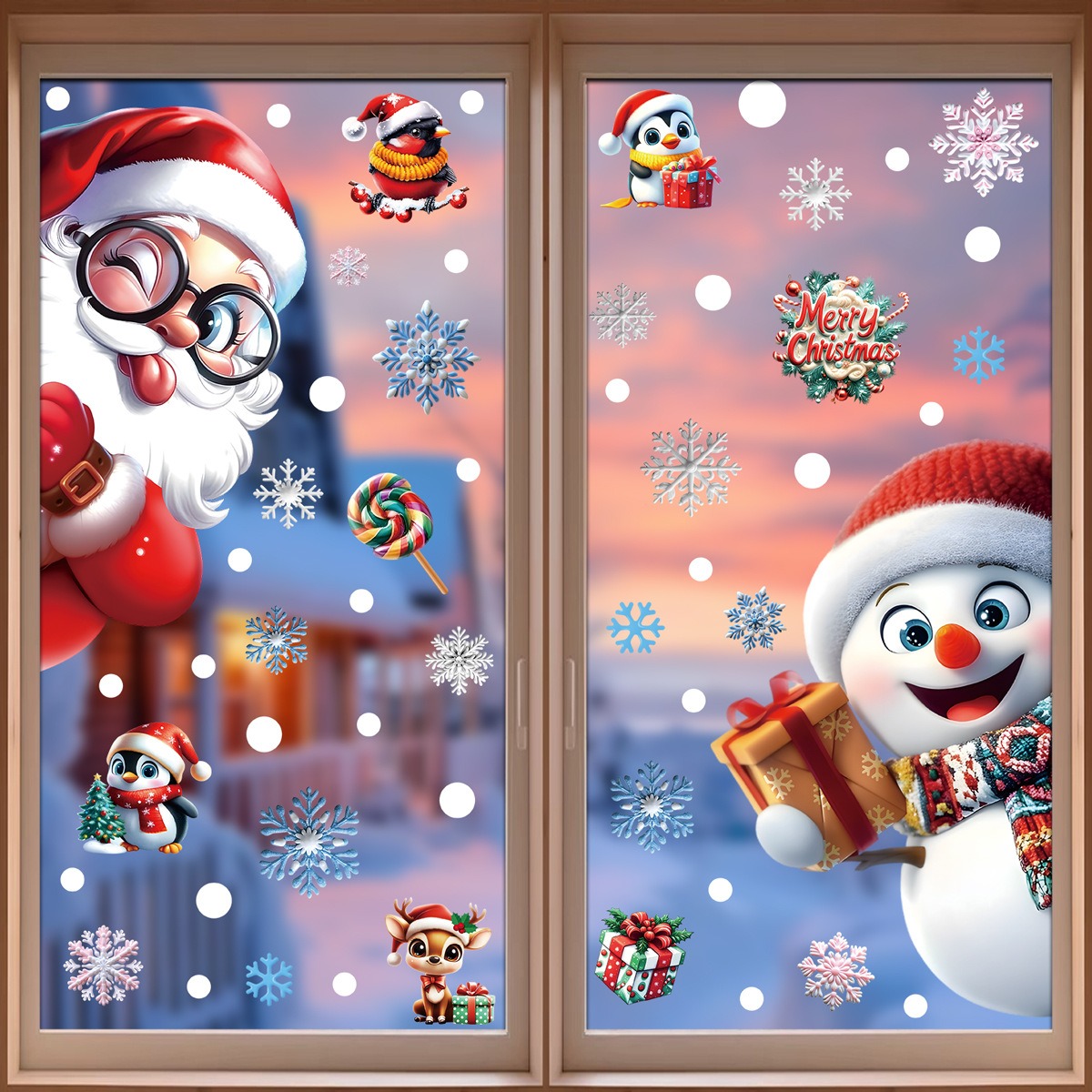 Noel Pencere Çıkartmaları Zenc - Snowflake Window Decal incelemesi ve fiyatı