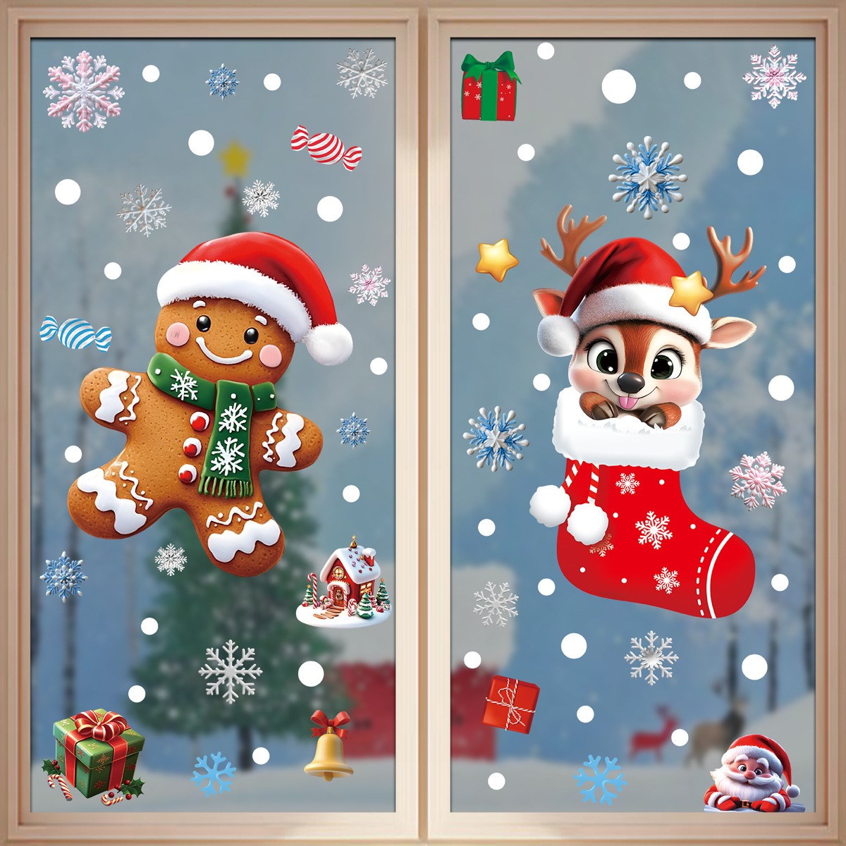 Noel Pencere Çıkartmaları Zenc - Snowflake Window Decal incelemesi ve fiyatı