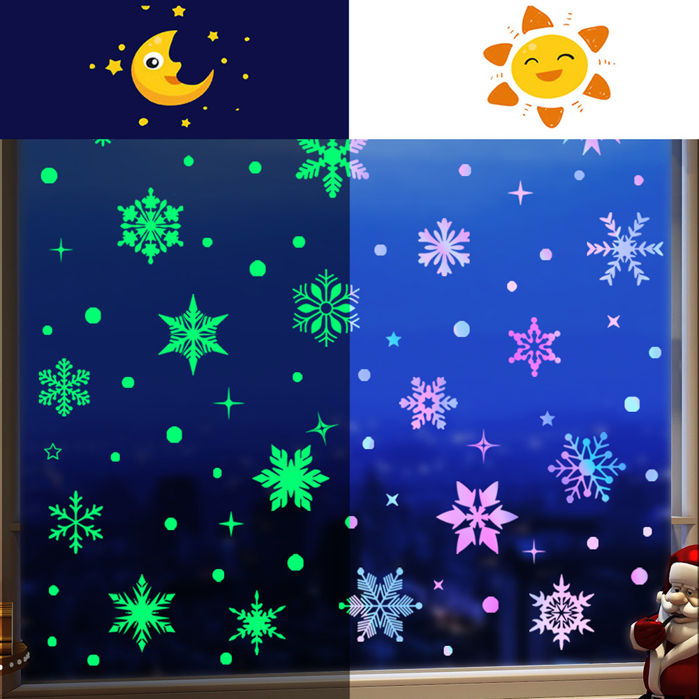 Renkli Aydınlık Kar Taneleri D - Snowflake Window Decal incelemesi ve fiyatı