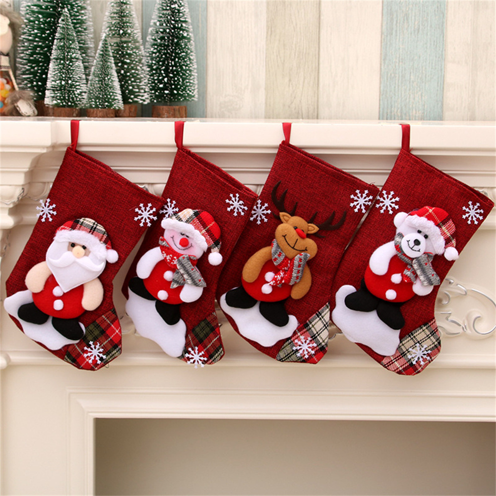 Keten Noel Çorapları Hediye Ça - Christmas Stocking Hanging incelemesi ve fiyatı