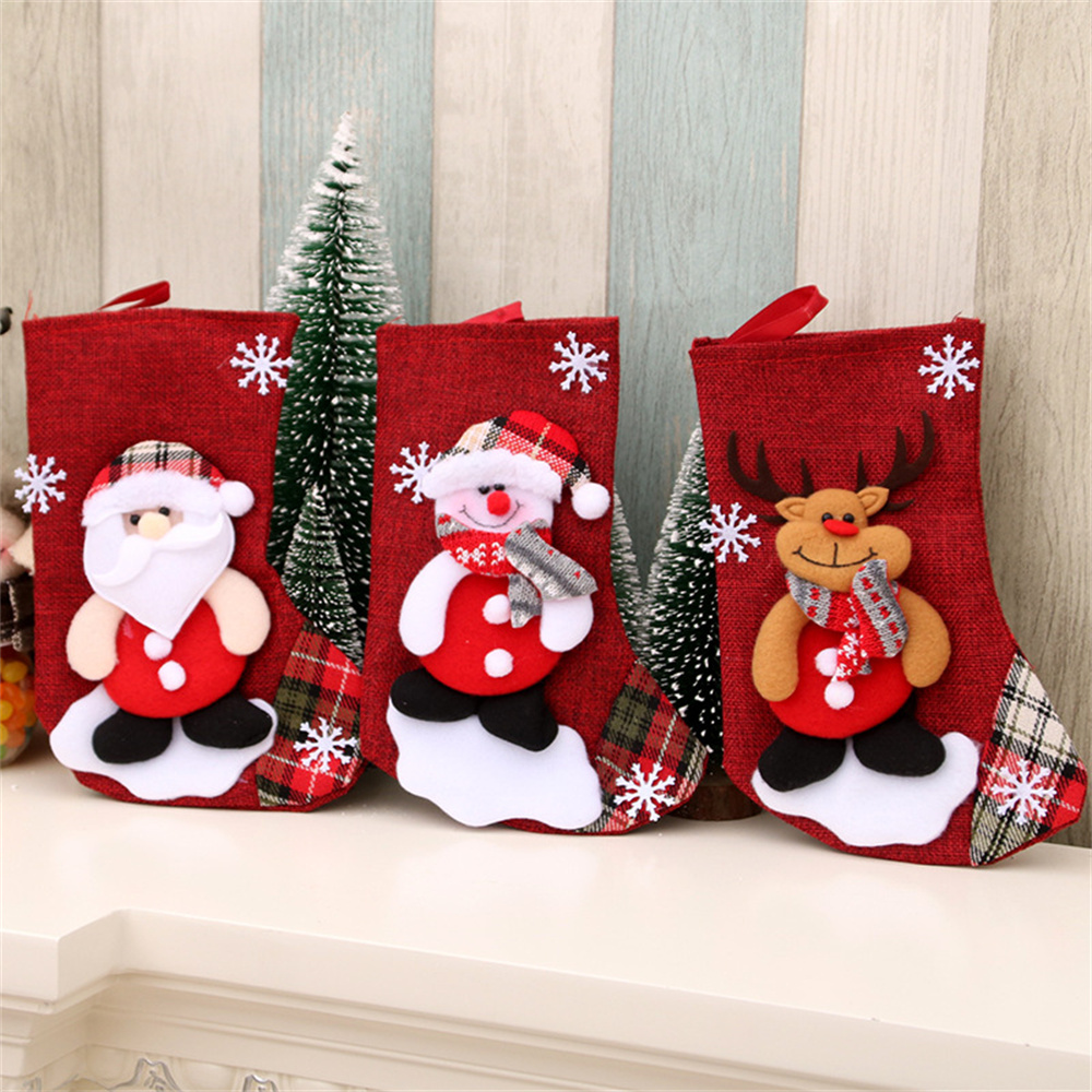 Keten Noel Çorapları Hediye Ça - Christmas Stocking Hanging incelemesi ve fiyatı