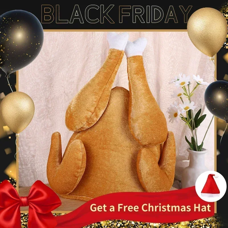 Yeni peluş kavrulmuş şükran tü - Santa Hat Plush incelemesi ve fiyatı