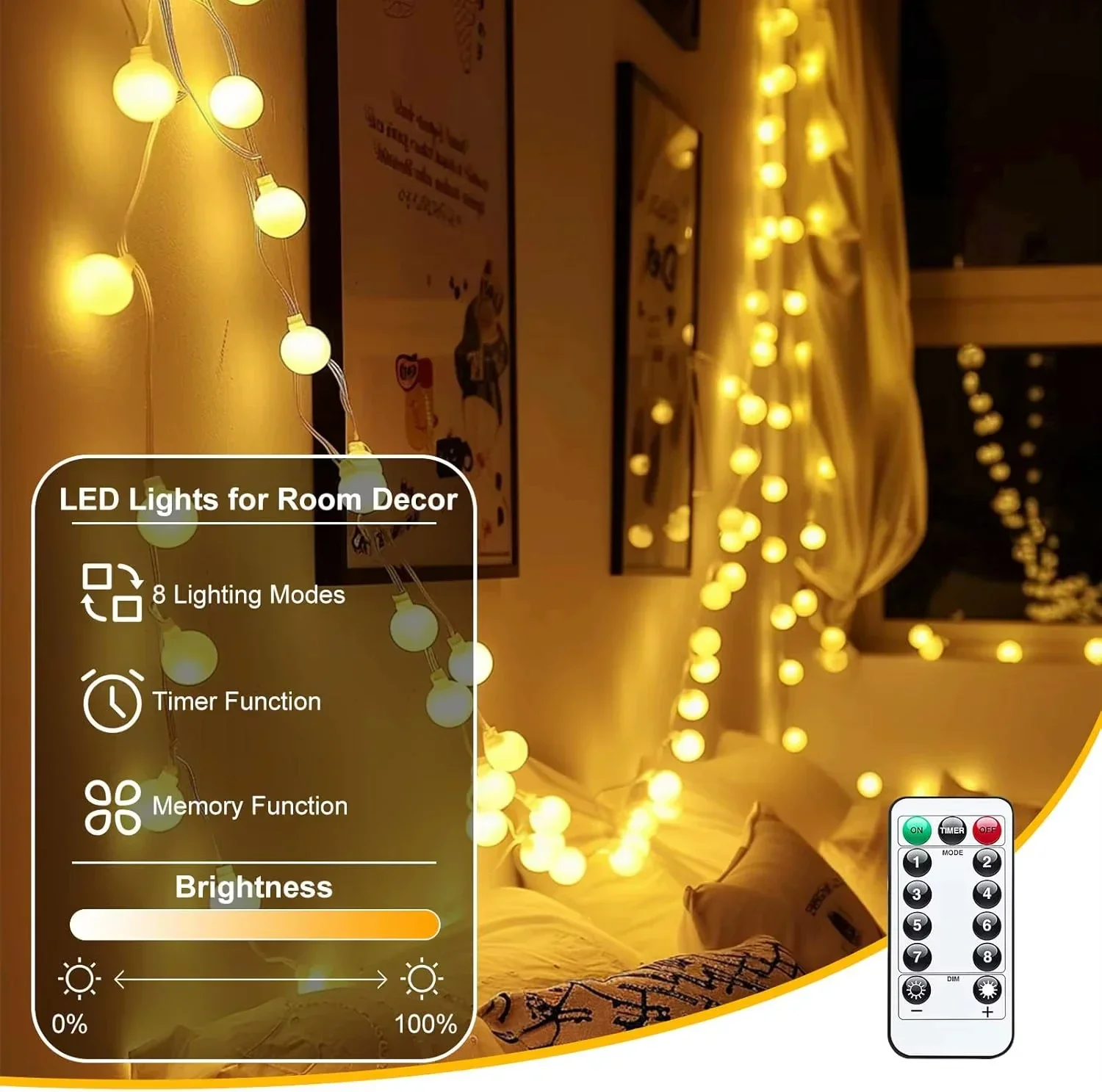 USB LED Top Dize Işıklar 6M 10 - Led Fairy String Lights incelemesi ve fiyatı