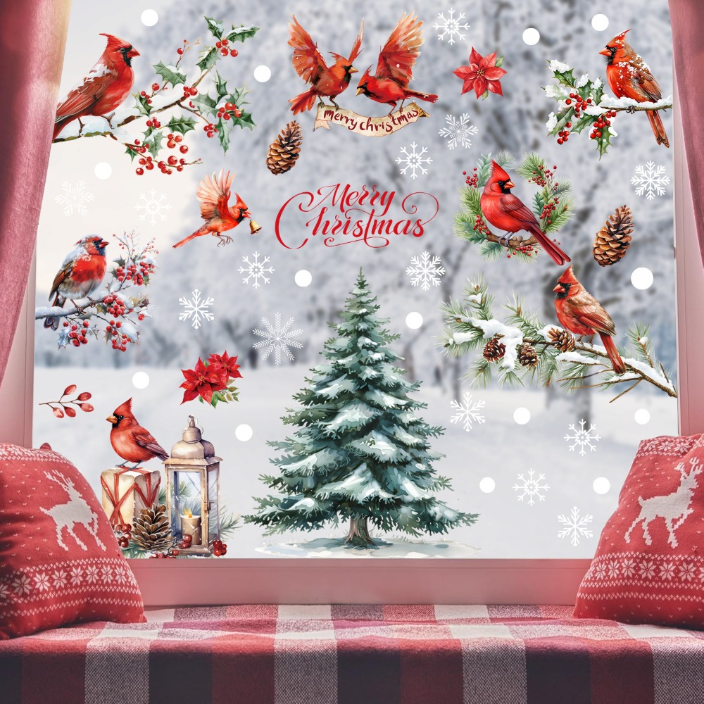 9 adet Noel Pencere Çıkartmala - Snowflake Window Decal incelemesi ve fiyatı