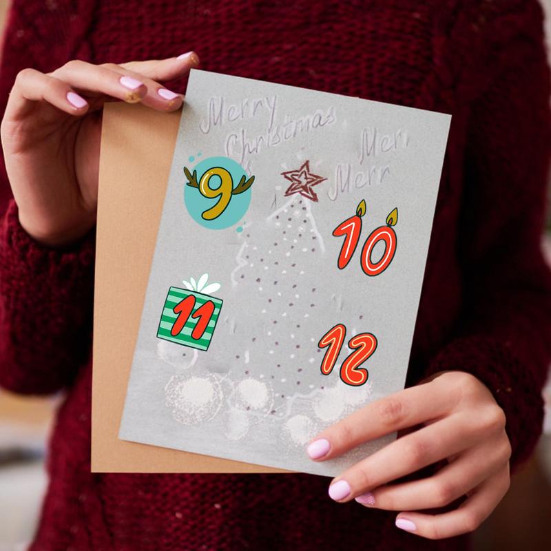 Merry Christmas Çıkartmalar Ad - Advent Calendar Gift incelemesi ve fiyatı