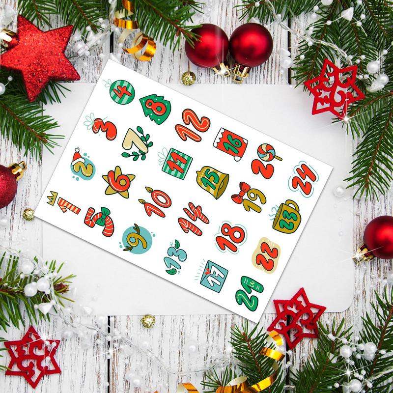 Merry Christmas Çıkartmalar Ad - Advent Calendar Gift incelemesi ve fiyatı