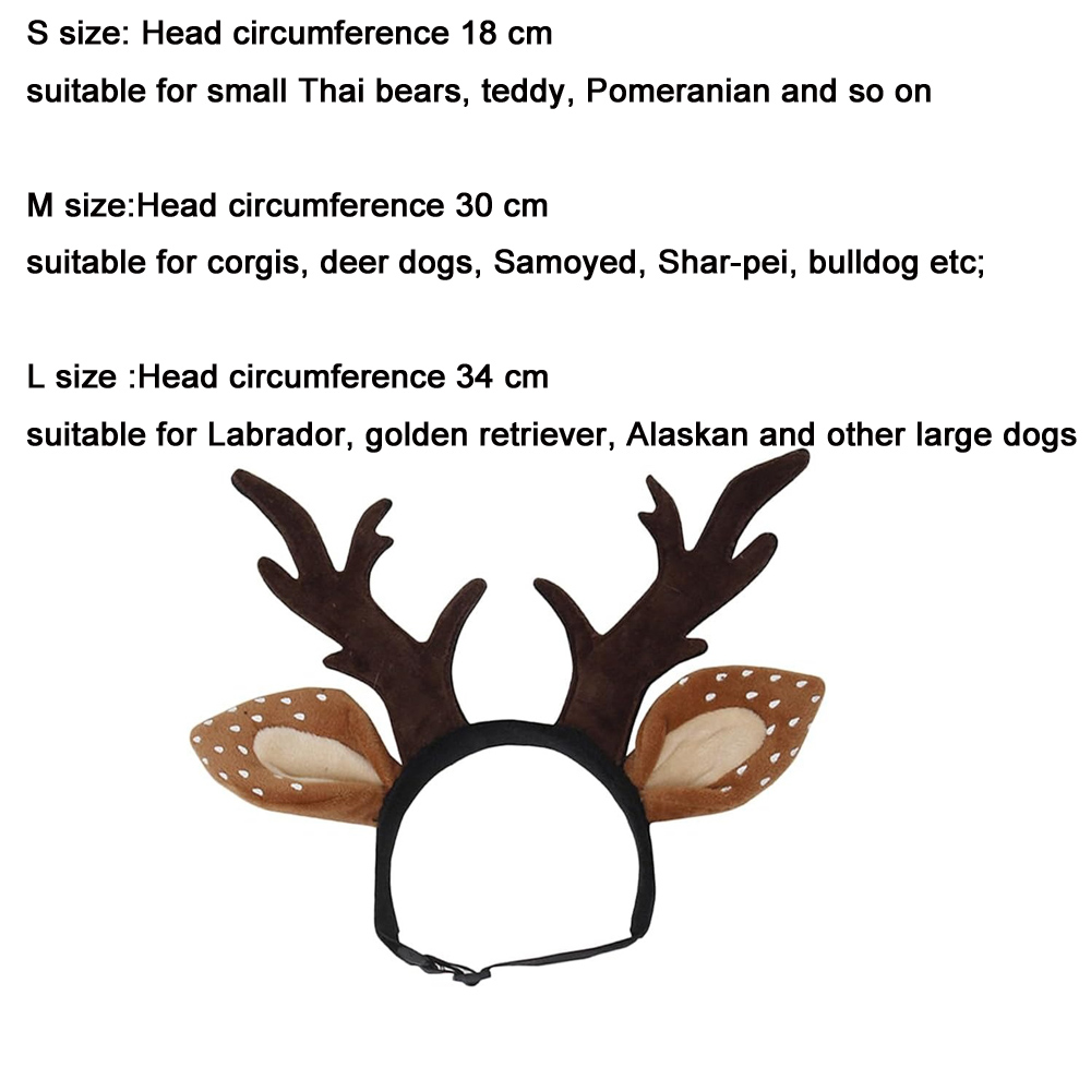 Köpekler için Geyik Kostüm Şap - Reindeer Antlers Headband incelemesi ve fiyatı