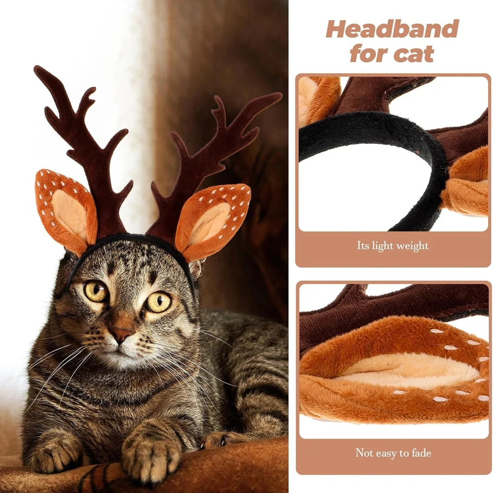 Köpekler için Geyik Kostüm Şap - Reindeer Antlers Headband incelemesi ve fiyatı