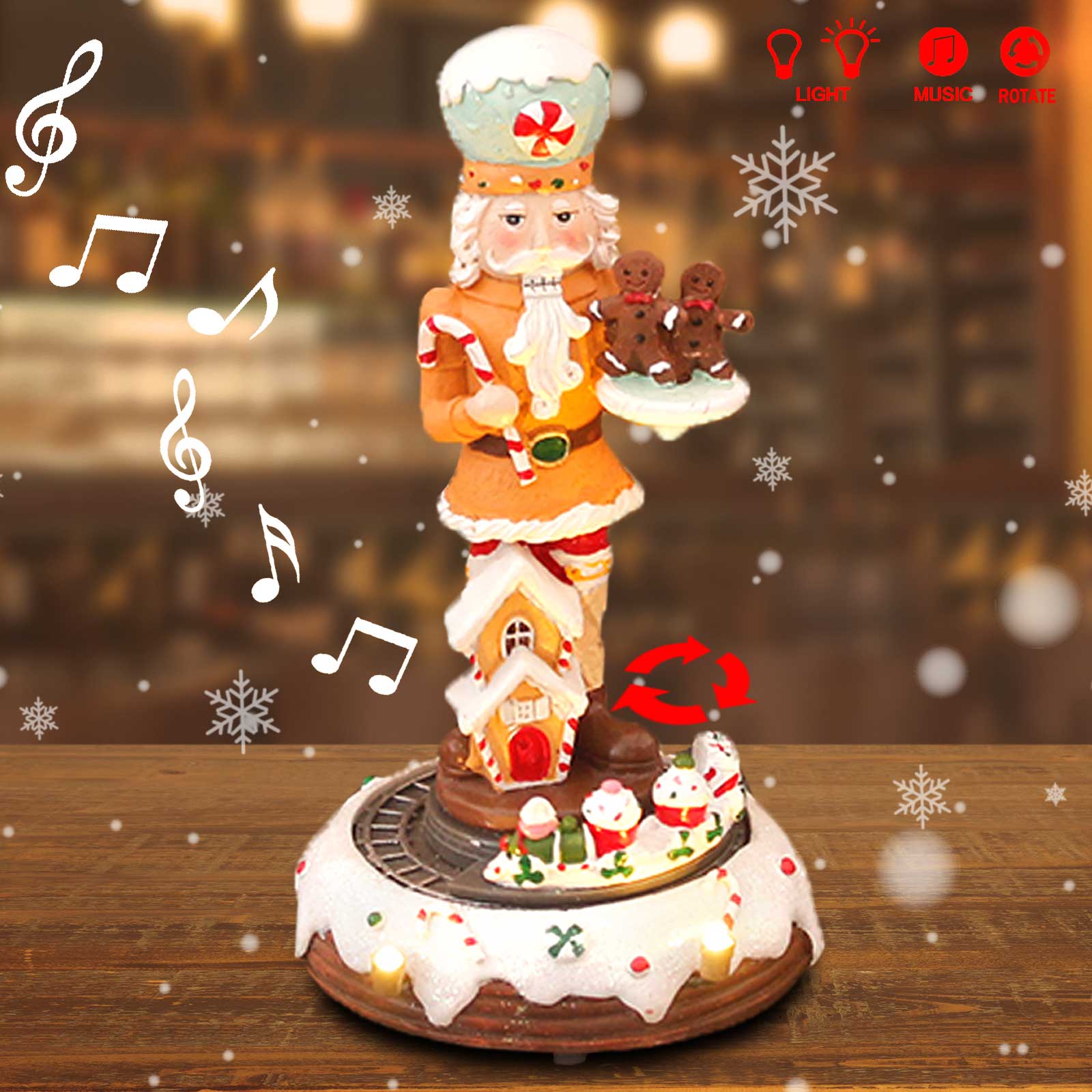 Noel gingfilli fındıkkıran kol - Nutcracker Figurine incelemesi ve fiyatı