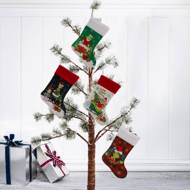 Noel Çorap Grinch Çorap Elf He - Christmas Stocking Hanging incelemesi ve fiyatı