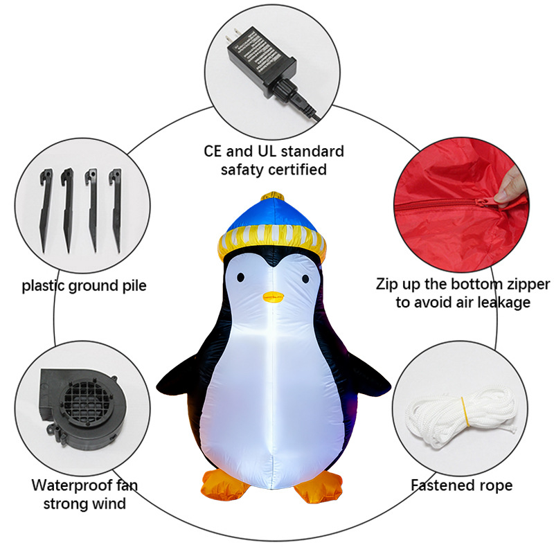 1.5M Noel Penguen Şişme Hava M - Christmas Lights Outdoor incelemesi ve fiyatı